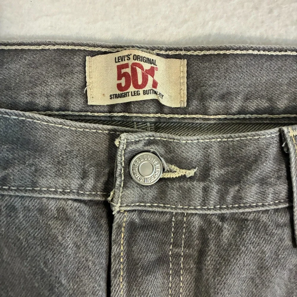 Vtg Y2K Levis 501 Jeans Mens 38x34 (Fits‎ 38x32) Button Fly Straight Work Pants